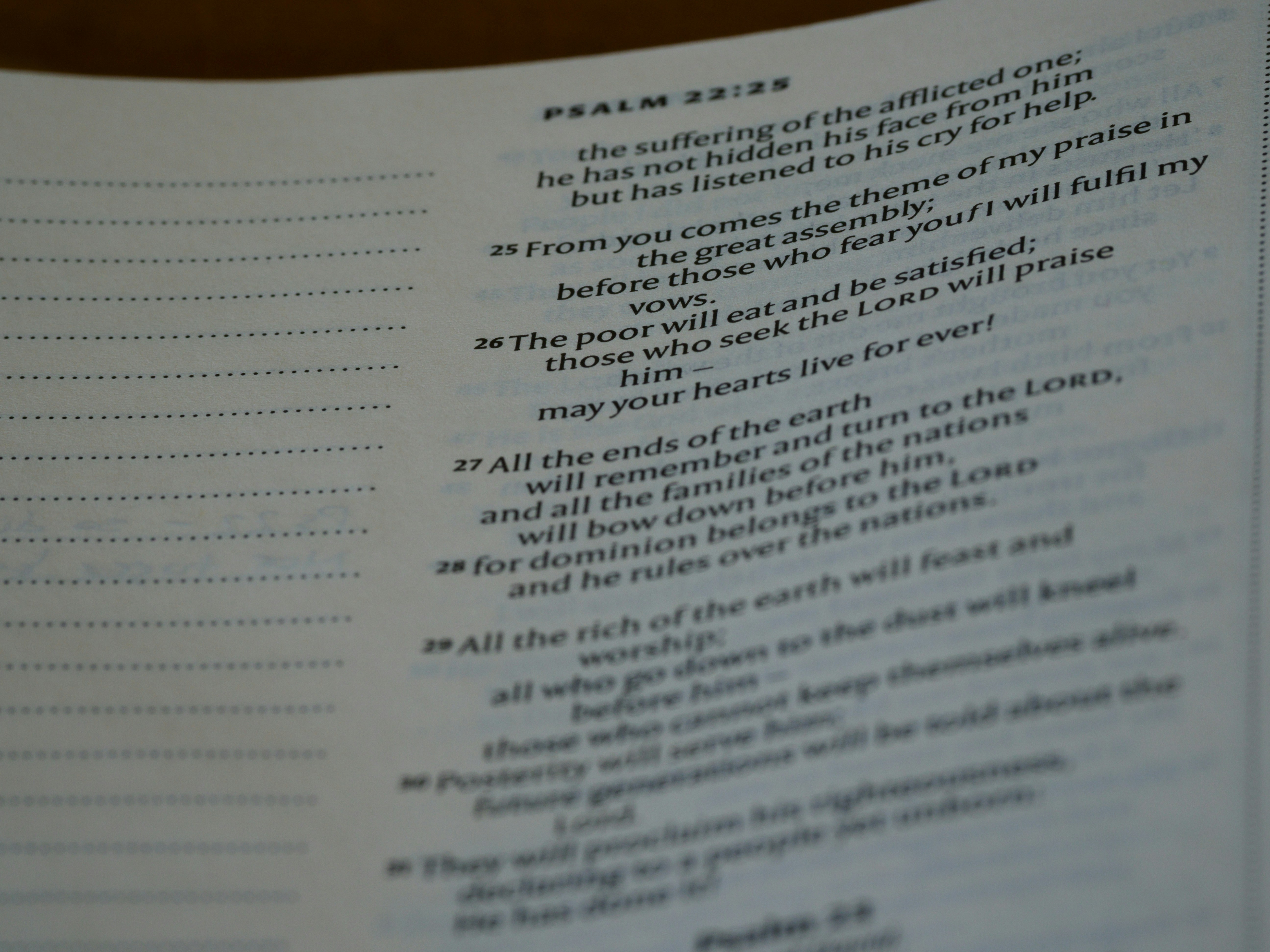 a close up of a book with a poem on it