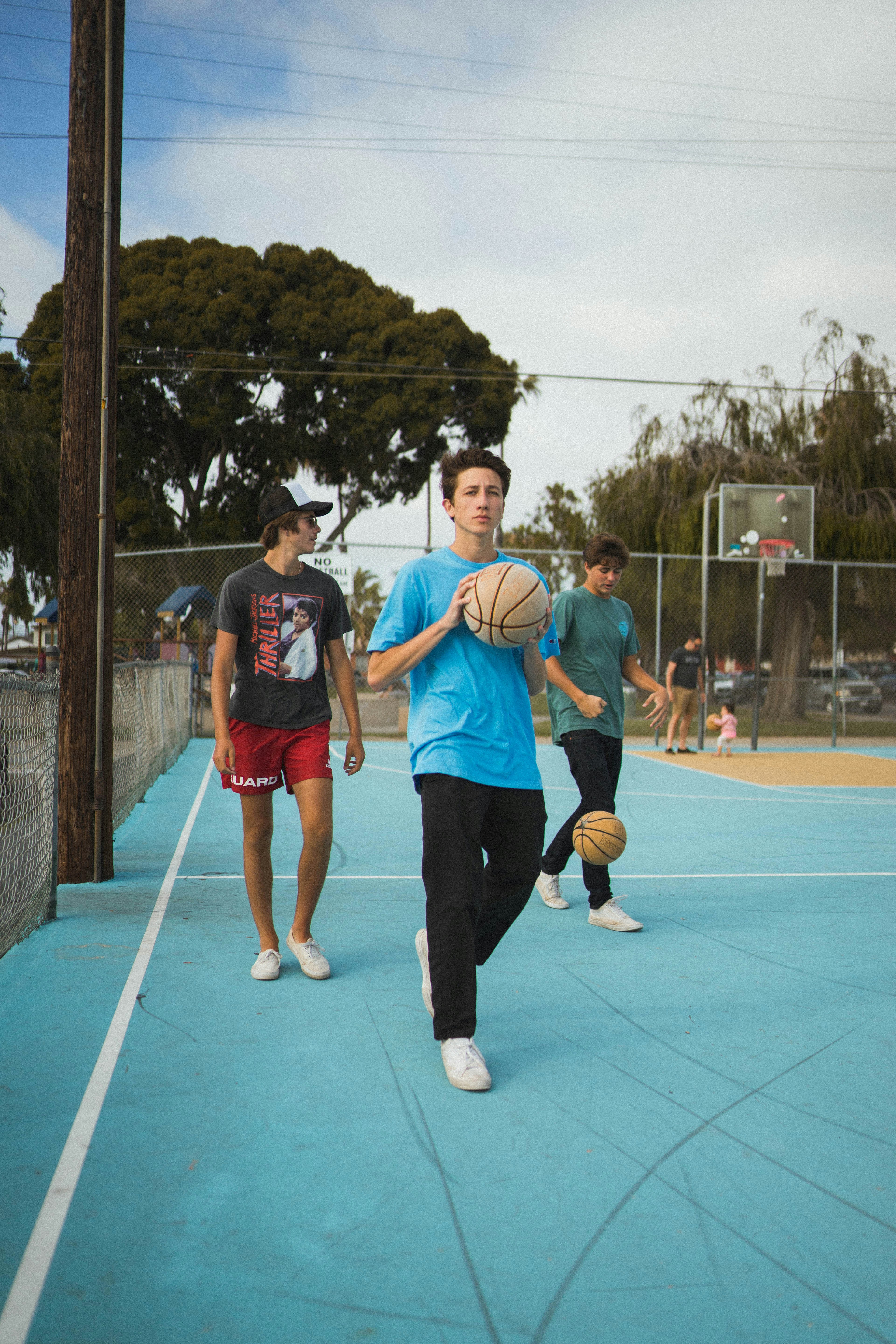 ❓ FAQ: Your Burning Questions About Middle School Play Scripts Answered by School Play Scripts man wearing blue t-shirt and black pants holding basketball during daytime