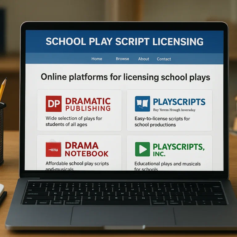 Featured image for Top 7 Online Platforms for School Play Script Licensing 2026