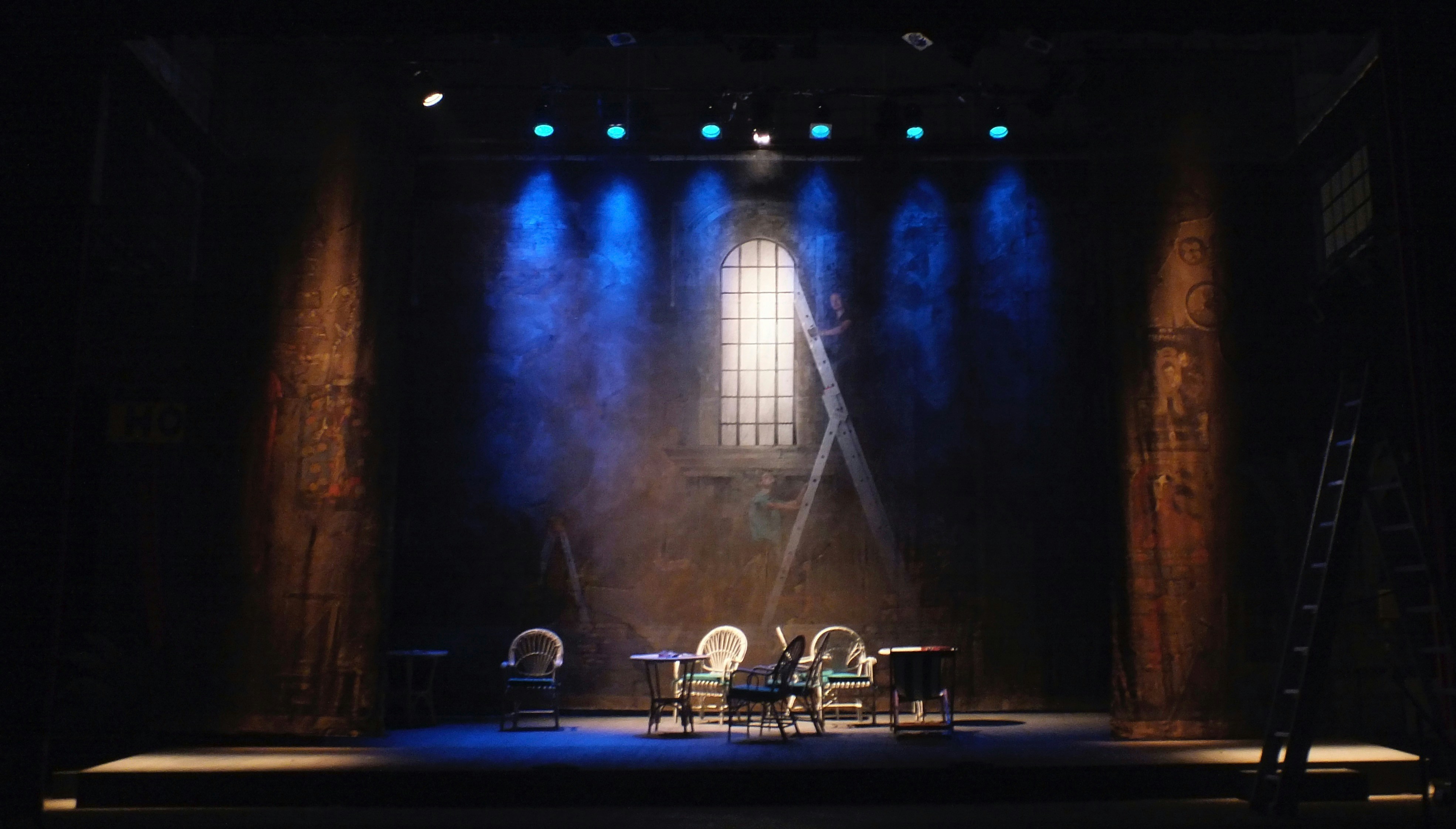 🎭 From Candlelight to LED: A Brief History of Tech in School Theatre by School Play Scripts brown wooden chair inside the building