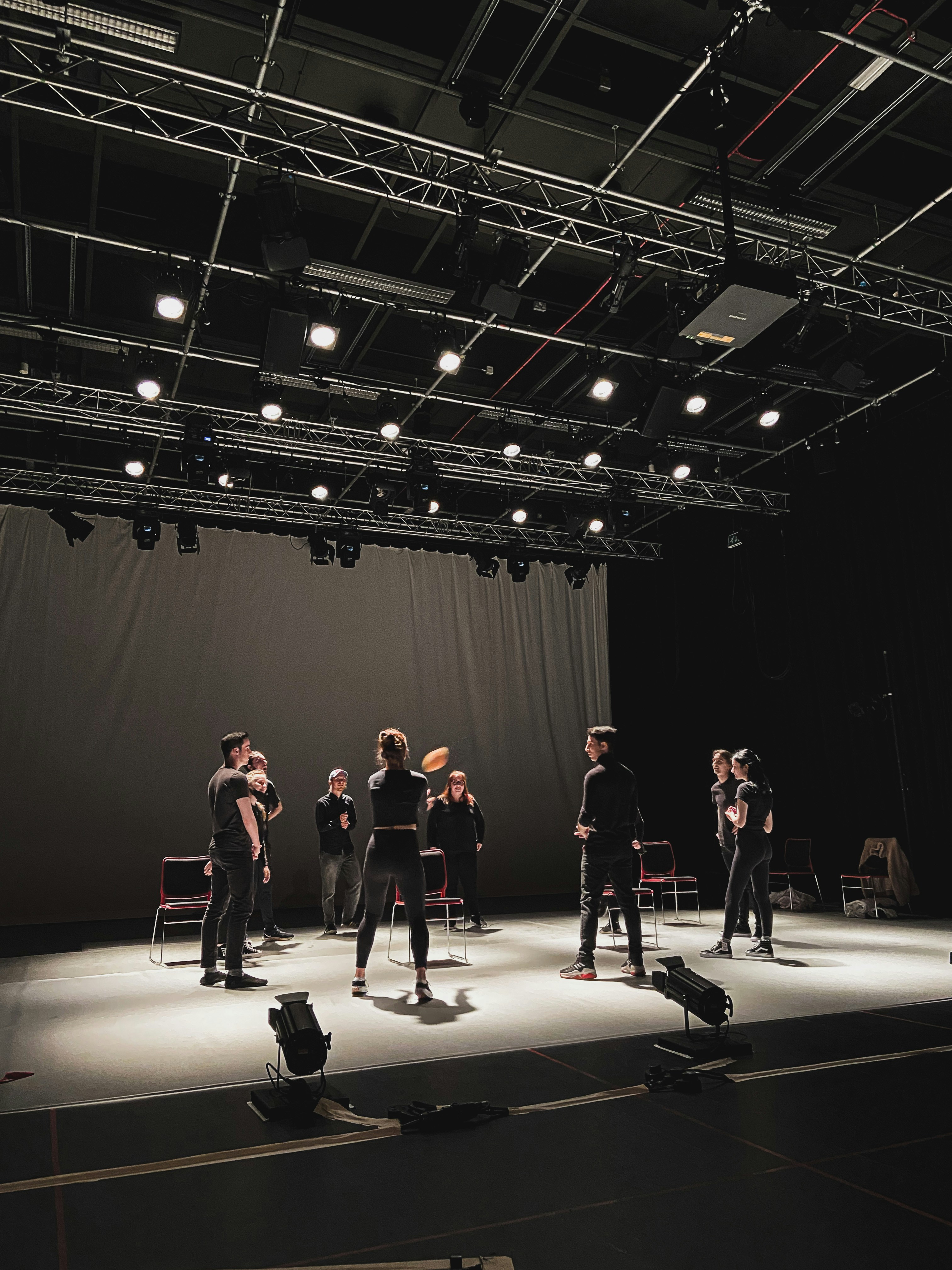 Theatre by School Play Scripts group of people standing on stage