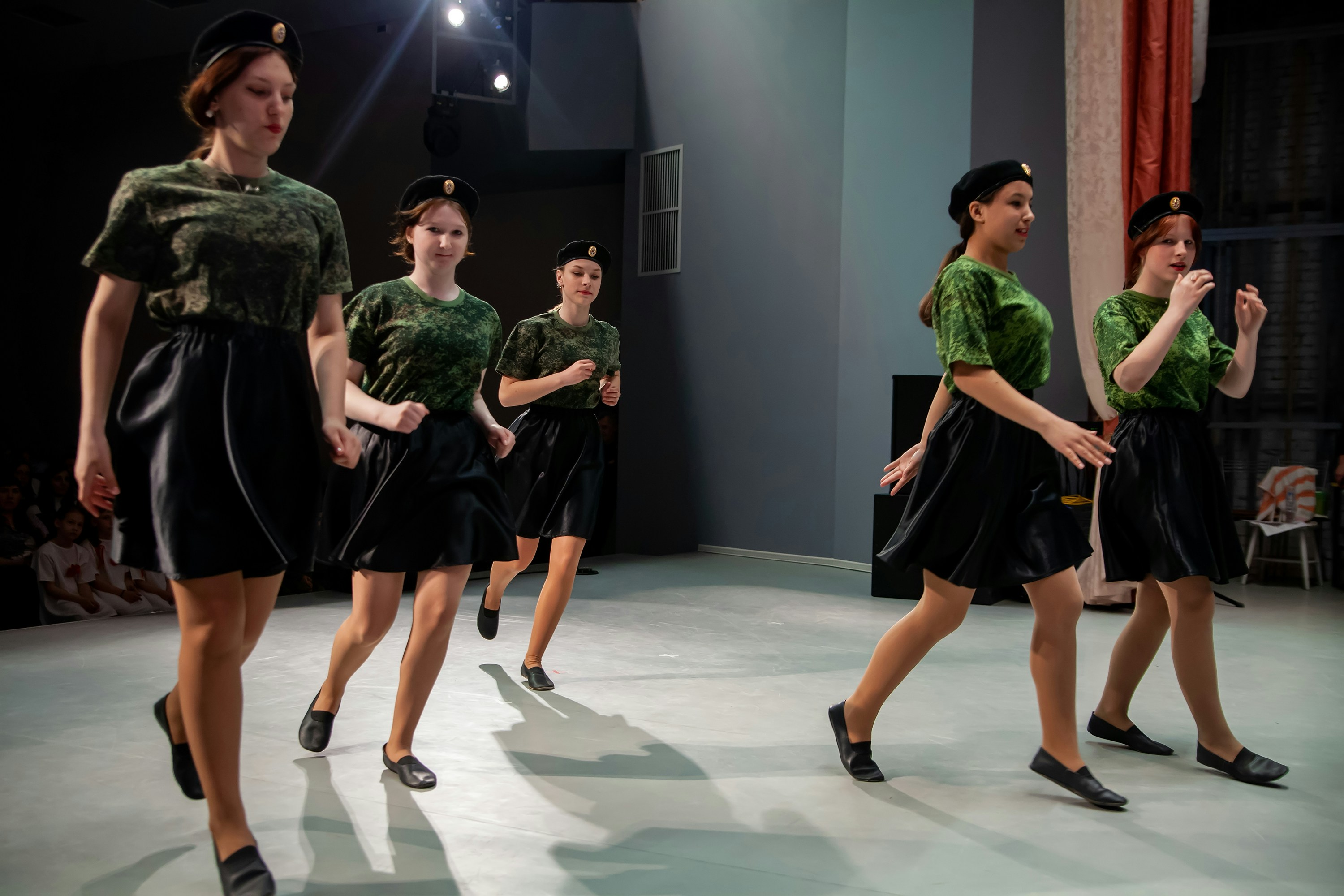 a group of women dancing