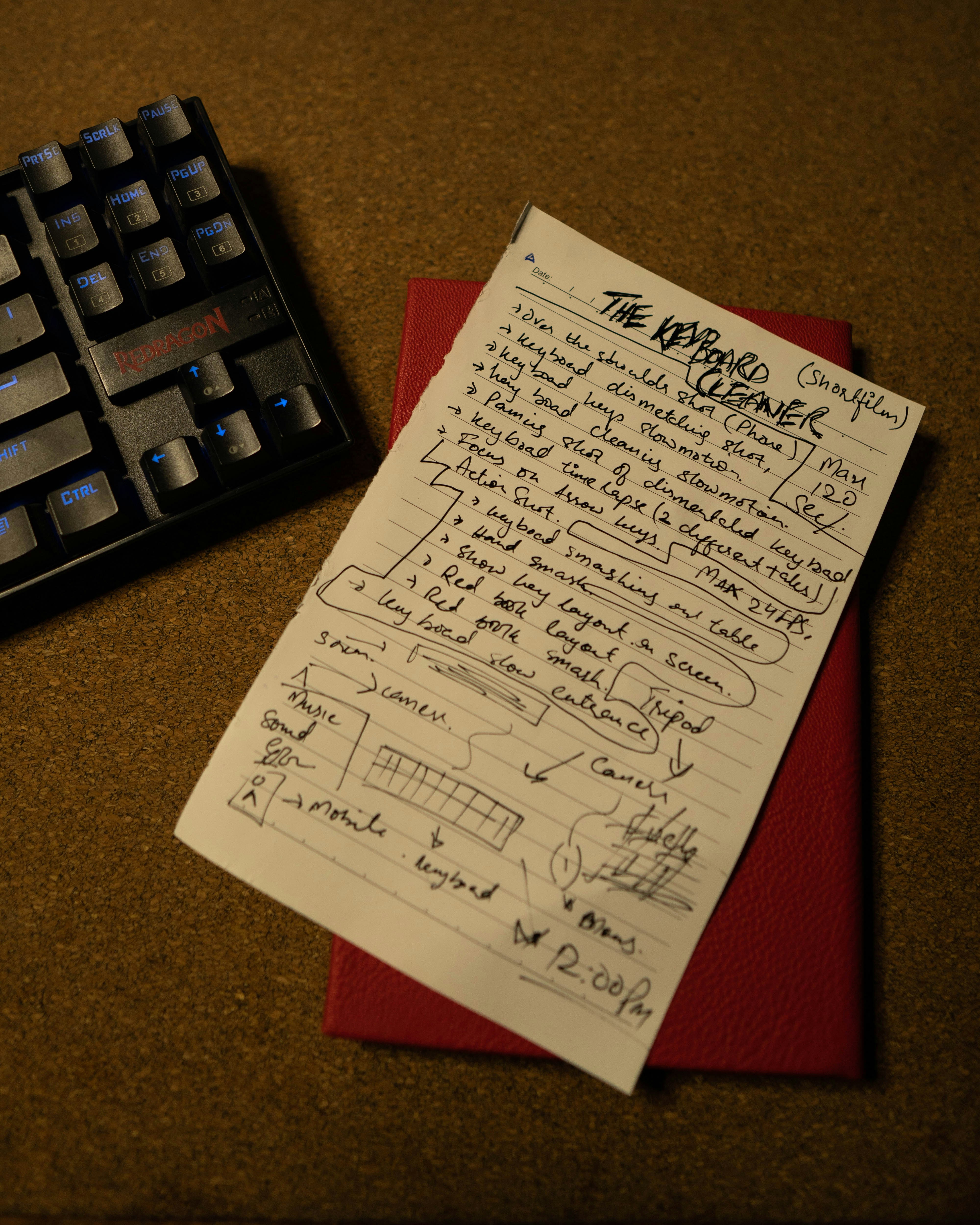 Curriculum-aligned school play scripts by School Play Scripts a piece of paper with writing on it next to a keyboard
